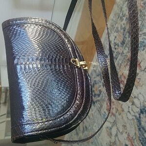 Horsebit Snake Vintage Crossbody Shoulder Purse Bag